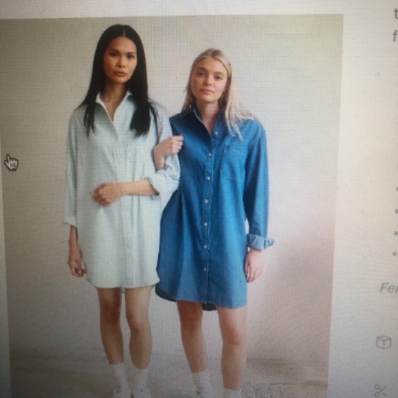 Dark Wash Denim Dress  NWTGS.  Size Small - Picture 2 of 11